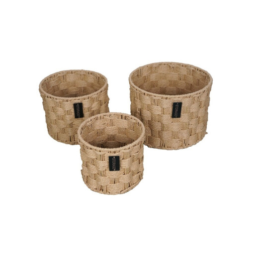 Set 3 cosuri depozitare 20 x 18, 25 x 20, 30 x 22 cm