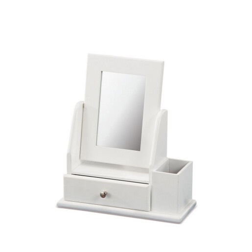 Oglinda masa mdf alb 24 x 10 x 27 cm