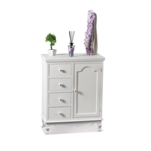 Comoda lemn alb 66 x 32 x 86 cm