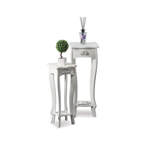 Set 2 masute lemn 24 x 24 x 62,5, 30 x 30 x 78 cm