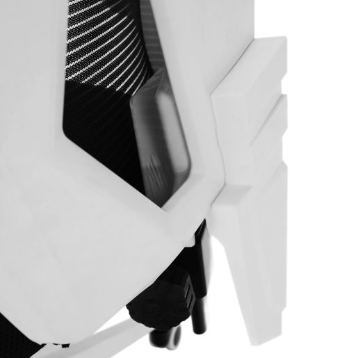 Scaun de birou gaming negru alb Yoko 60x65x123 cm