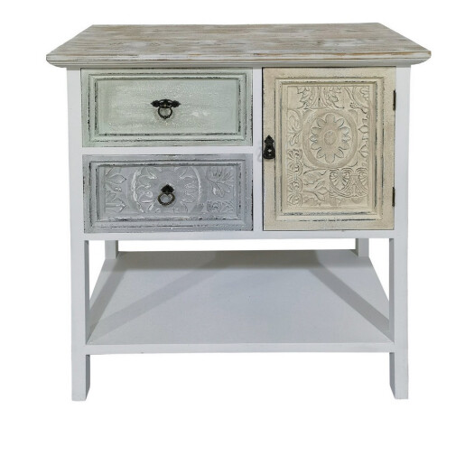 Comoda lemn multicolor vintage 78 x 35 x 88 cm