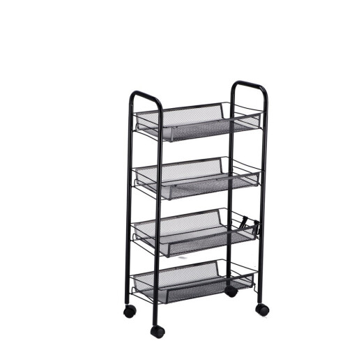 Carucior servire fier negru 44 x 26 x 83,5 cm