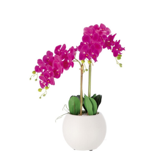 Orhidee artificiala roz fucsia in ghiveci 25 x 72 cm