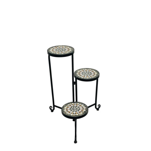 Suport ghivece flori fier ceramica 47 x 29 x 67,5 cm