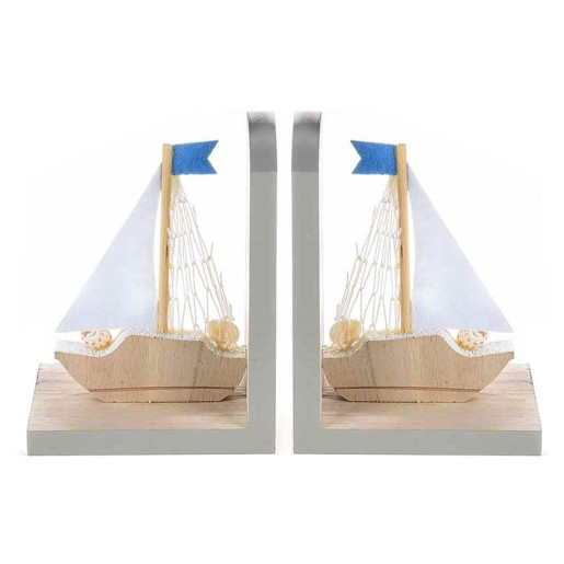 Set suporturi lemn carti Boat cm 11,5 x 8 x 15 H