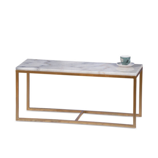 Masuta marmura fier auriu 58 x 38 x 34 cm