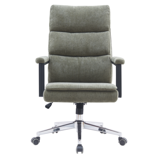 Scaun birou verde crom Zavier 65x72x104/110 cm