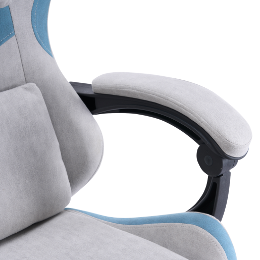 Scaun birou, gaming gri albastru Zodia 63x62x113-123 cm