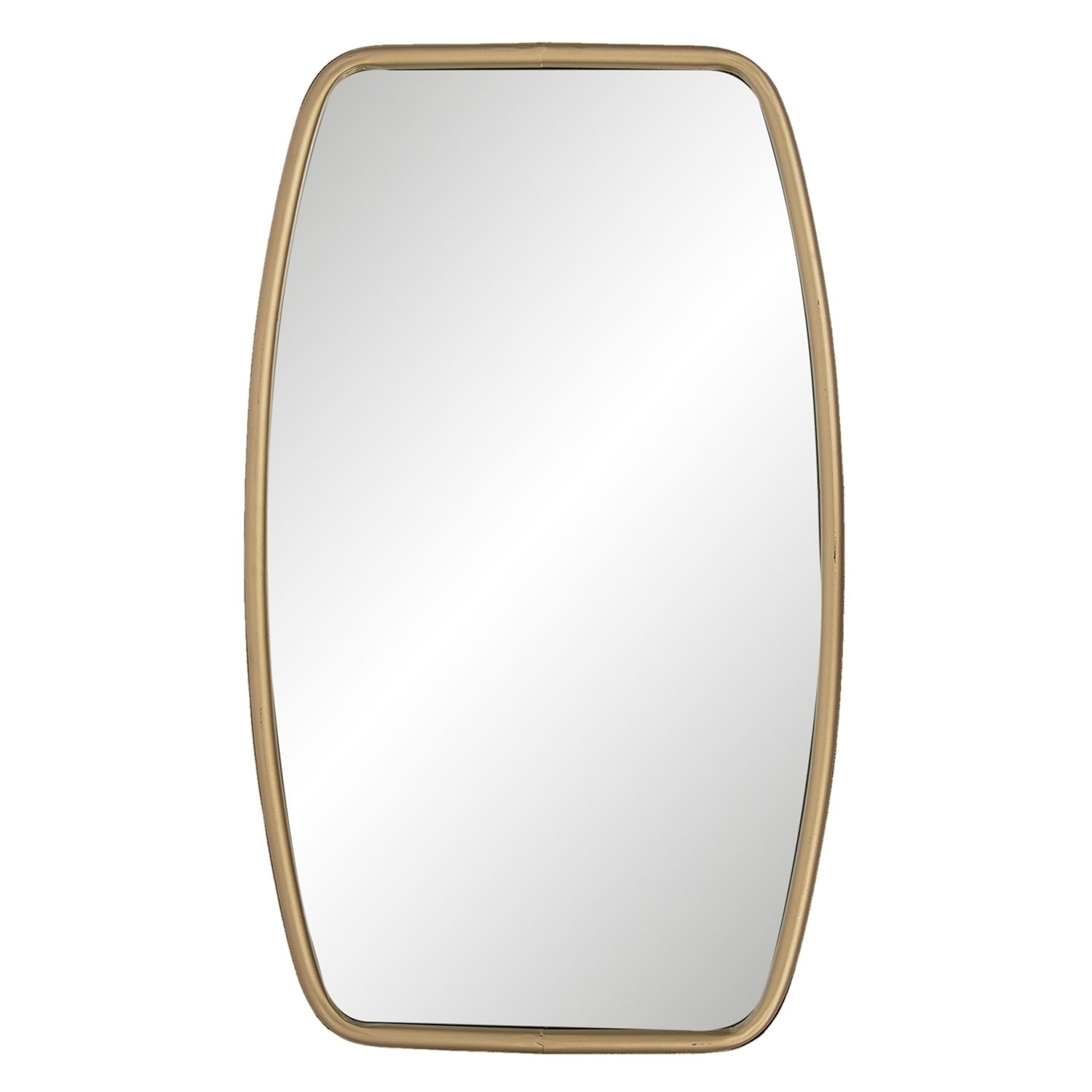 Oglinda Decorativa Perete Cu Rama Metal Aurie 35x3x60 Cm Decorer