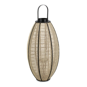 Felinar natur negru Hamir Ø40x79h