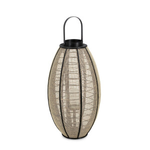 Felinar natur negru Hamir Ø37x69h