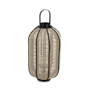 Felinar natur negru Hamir Ø33x61,5h
