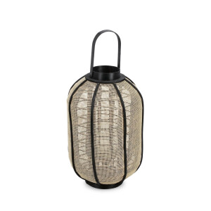 Felinar natur negru Hamir Ø29,5x46h