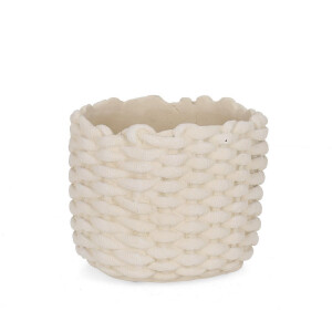 Ghiveci flori ciment ivoire Serafim Ø20,5x17,5h