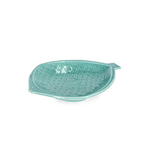 Set 6 platouri portelan albastru Fish 22.7x18.3x3 cm