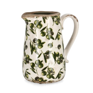 Carafa decorativa portelan multicolor Masline 20,5x14,5x23h