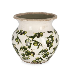 Vaza flori portelan multicolor Masline Ø19x18,5h