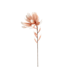 Set 12 flori artificiale roz albe 20x81h
