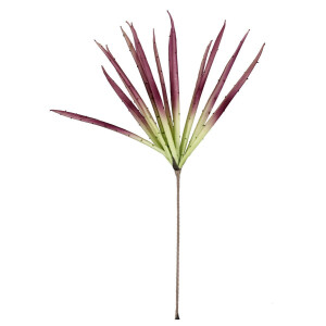 Set 12 plante artificiale verzi rosii Georgette 45x115h