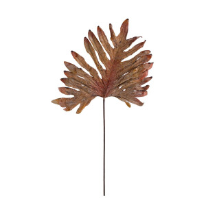 Set 24 frunze artificiale portocalii Eddie 35x5x78h