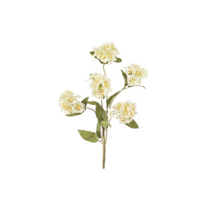 Crenguta cu 5 flori artificiale galbene 33 cm