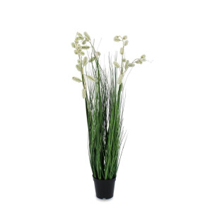 Planta artificiala verde alba in ghiveci 70x100 cm