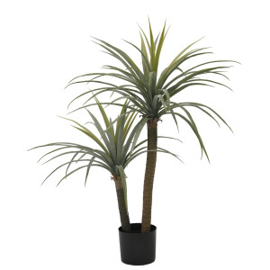 Planta artficiala verde in ghiveci Dracena 95x80x110 cm