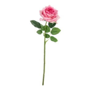 Set 3 Trandafiri artificiali roz verzi Ø10x43h