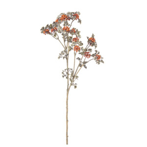 Set 24 flori artificiale Berries portocalii 61h
