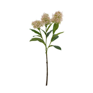 Set 3 flori artificiale Hazely roz verzi 26x24x58h