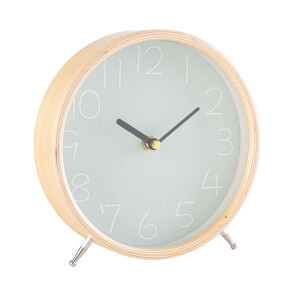 Ceas masa verde alb natur Lorens Ø18,5x4,5