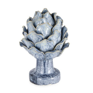 Con brad decorativ ceramica albastra Masamil 13x12,5x19,5h