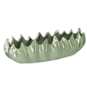 Bol decorativ ceramica verde Tae 63,5x26x18h