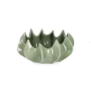 Bol decorativ ceramica verde Tae 34,5x33x16h