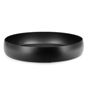 Tava decorativa metal negru Mythri Ø30x5h