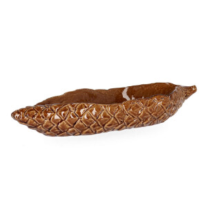 Bol decorativ ceramica maro Pigna 34x12,5x5,5h
