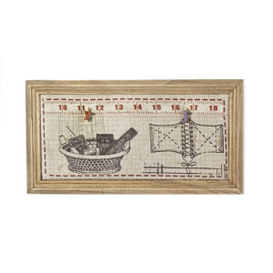 Decoratiune perete lemn textil 38x20x2