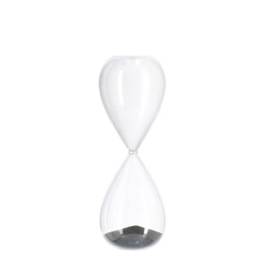 Clepsidra decorativa sticla nisip negru Kronos Ø10x29h