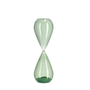 Clepsidra decorativa sticla verde Kronos Ø10x29,3h