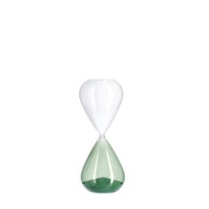 Clepsidra decorativa sticla verde Kronos Ø8,3x20,3h