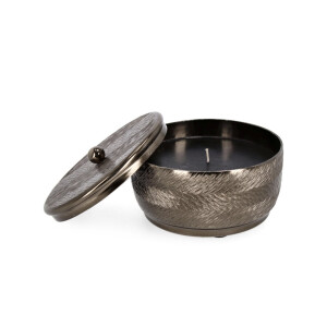 Lumanare ambientala in borcan aluminiu cupru Clamp Ø16x11h