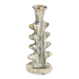 Sfesnic lumanare teracota bej verde Esma 10,5x9x24h