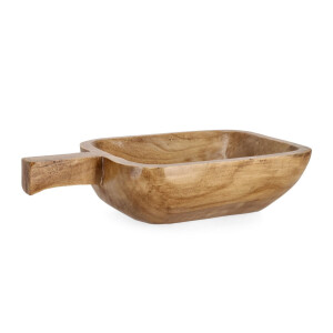 Bol decorativ lemn maro Jamal 42x25x10h