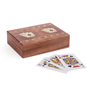 Joc carti in cutie decorativa Fortune 15,5x12x4,3h