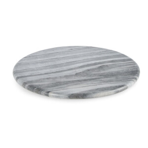 Platou decorativ marmura gri Crane Ø35x1,5h