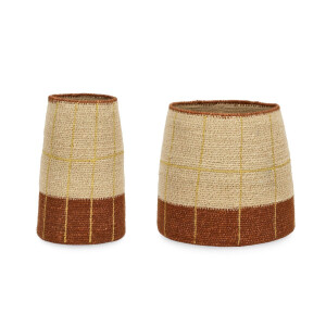Set 2 vaze decorative zambila apa multicolora Tuy Ø11x24h; ø17x22h