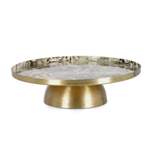 Platou decorativ metal multicolor Visalia Ø31x7,5h