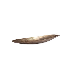 Tava decorativa aluminiu auriu Reel 47x14x3,5h