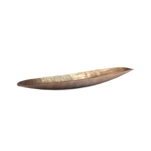Tava decorativa aluminiu auriu Reel 56x15,5x4,5h